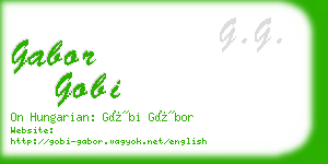 gabor gobi business card